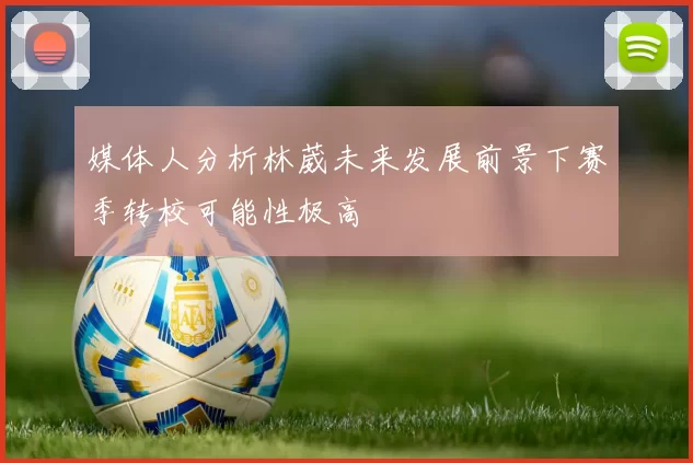 媒体人分析林葳未来发展前景下赛季转校可能性极高