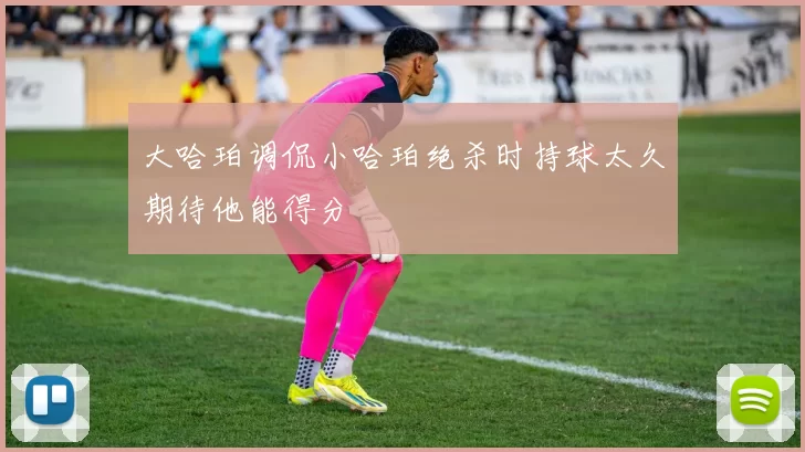 大哈珀调侃小哈珀绝杀时持球太久期待他能得分